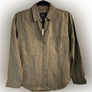 NWT - Rails - Marcel - Olive - Embroidered Stars (XS)